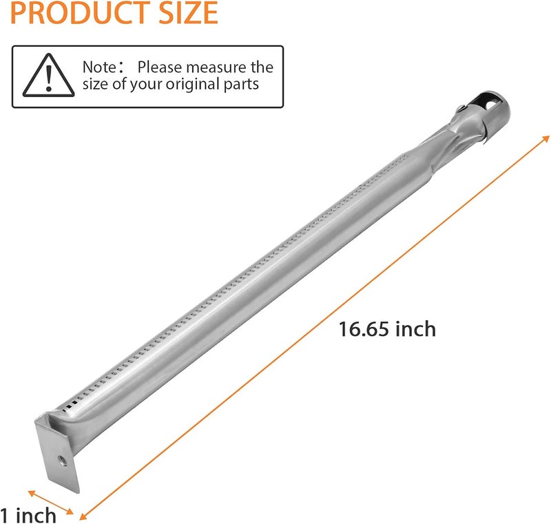 DELSbbq Tube Burner Replacement for Blackstone 36 inch Grill- B036 4-Pack Stainless Steel Straight Burner Tube, Set of 4 - Image 2